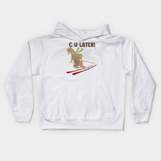 C U Later Vicuna Guanaco Llama Breeder Alpaca Kids Hoodie